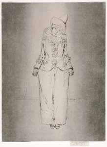 Pierrot en Pied, Porträtt av Lady A. C., 1888.