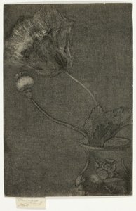 Vallmo i en vas av Theodore Roussel