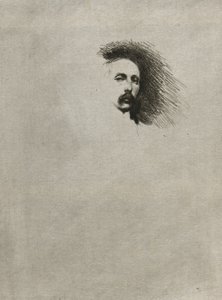 Porträtt av Basil Gotto (svartvit version) av Theodore Roussel