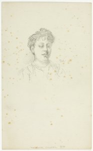 Skiss av Edith Austin av Theodore Roussel