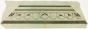 Ram med hjort- och blomstermönster (nedre ramdelen) av Theodore Roussel