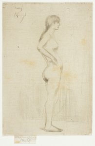 Studie från Nude of a Girl Standing