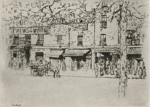 The Street, Chelsea Embankment av Theodore Roussel