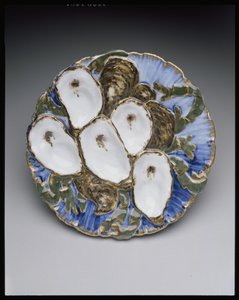 Ostrontallrik från tjänsten Rutherford B. Hayes White House, designad 1879 (porslin och emalj)