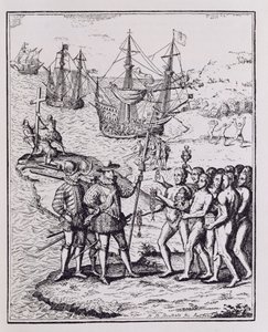 Columbus at Hispaniola, från 