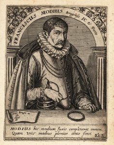 Francois Modius, flamländsk jurist och humanist av Theodore de Bry
