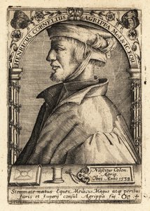 Heinrich Cornelius Agrippa von Nettesheim, tysk polymat. av Theodore de Bry