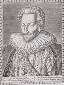 Henri IV (1553-1610) som kung av Navarra, 1589 av Theodore de Bry