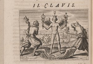 Illustration för Tripus Avrevs, det vill säga tre avhandlingar av utvalda kemister.., 1618 av Theodore de Bry