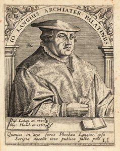 Johannes Lange, tysk läkare och kirurg av Theodore de Bry