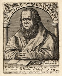 Johannes Schoner, tysk polymat av Theodore de Bry
