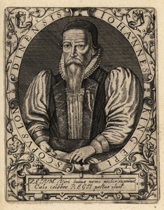 John King, död 1621, biskop av London. av Theodore de Bry