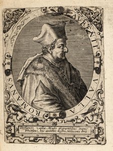 Lorenzo Valla, c1407-1457, italiensk humanist. av Theodore de Bry
