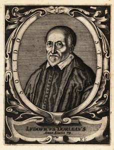 Louis Dorleans, fransk poet och broschyr av Theodore de Bry