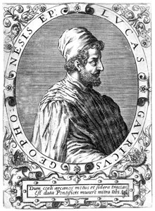 Lucas Gaurico, italiensk astronom, astrolog och matematiker, 1500-talet. av Theodore de Bry