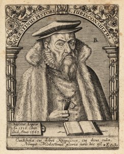 Modestinus bagaren av Theodore de Bry