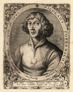Nicolaus Copernicus, polymat från renässanstiden. av Theodore de Bry