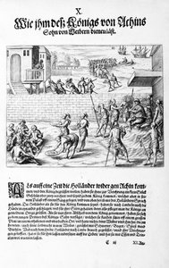 Offer till kungen, 1606 av Theodore de Bry