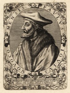 Paolo Giovio, italiensk läkare. av Theodore de Bry