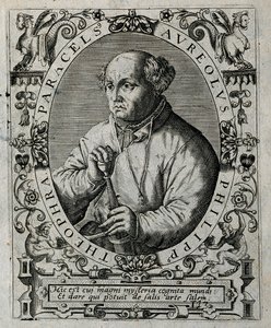 Philippus Theophrastus Aureolus Bombastus von Hohenheim Paracelsus, 1645. av Theodore de Bry