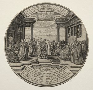 Den venetianska balen. av Theodore de Bry