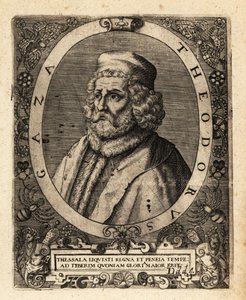 Theodore Gazis, grekisk humanist. av Theodore de Bry