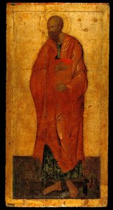 Aposteln Paulus. Ikon från Deesis Iconostasis, 1300-talets sista fjärdedel