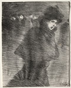 En kvinna som går förbi av Théophile Alexandre Steinlen