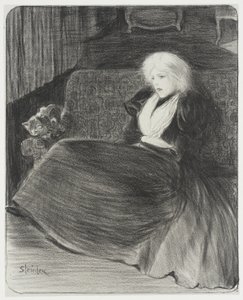 Skör sång av Théophile Alexandre Steinlen