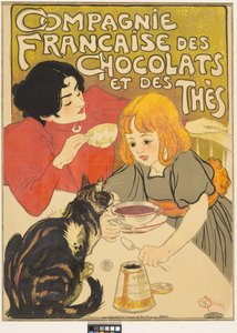 Franska choklad- och tebolaget av Théophile Alexandre Steinlen
