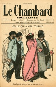 Omslag till ""Le Chambard Socialiste"", nummer 28, Satirical in Colors av Théophile Alexandre Steinlen