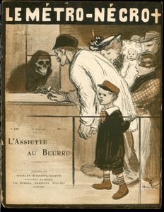 Omslag till "" The Butter Plate"", nummer 125, Satirique en Colors av Théophile Alexandre Steinlen