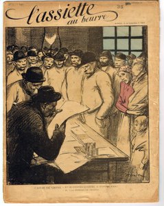 Omslag till "" The Butter Plate"", nummer 1, Satirical in Colors av Théophile Alexandre Steinlen