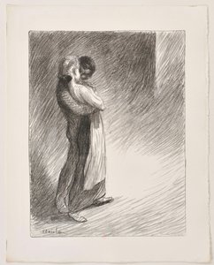 Förortsidyll av Théophile Alexandre Steinlen