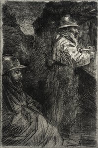 I kasernerna av Théophile Alexandre Steinlen