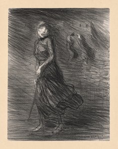 På gatan (Dans la Rue) av Théophile Alexandre Steinlen
