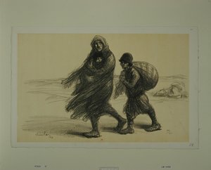 Den serbiska uttåget av Théophile Alexandre Steinlen