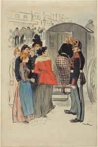 Razzian av Théophile Alexandre Steinlen