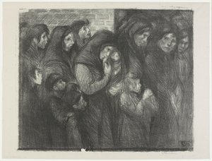[Änkorna från Courrières] av Théophile Alexandre Steinlen