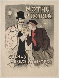 Mothu och Doria - Impressionistiska scener av Théophile Alexandre Steinlen
