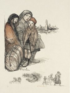 Flyktingar av Théophile Alexandre Steinlen