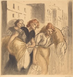 Tillbaka från tvättstugan av Théophile Alexandre Steinlen