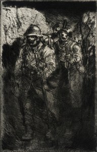 Gående soldater av Théophile Alexandre Steinlen