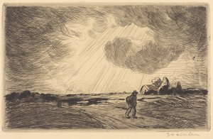 Thunder Storm (Åskväder) av Théophile Alexandre Steinlen