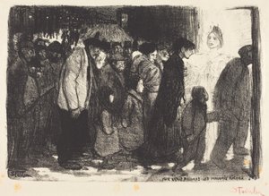 Till de verkligt fattiga: De onda rika (Aux vrais pauvres: Les mauvais riches) av Théophile Alexandre Steinlen