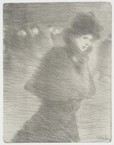 En förbipasserande kvinna av Théophile Alexandre Steinlen