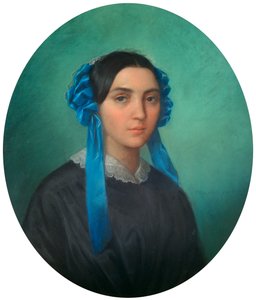 Porträtt av en ung flicka, 1843 av Theophile Gautier