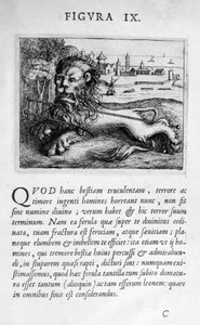 Profetifigur IX från Prognosticatio Eximii Doctoris Paracelsi, 1536 av Theophrastus Bombastus von Hohenheim Paracelsus