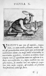 Profetifigur X från Prognostication of the Eximii Doctor Paracelsus, 1536 av Theophrastus Bombastus von Hohenheim Paracelsus