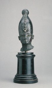 Osiris huvud (brons) av Third Intermediate Period Egyptian